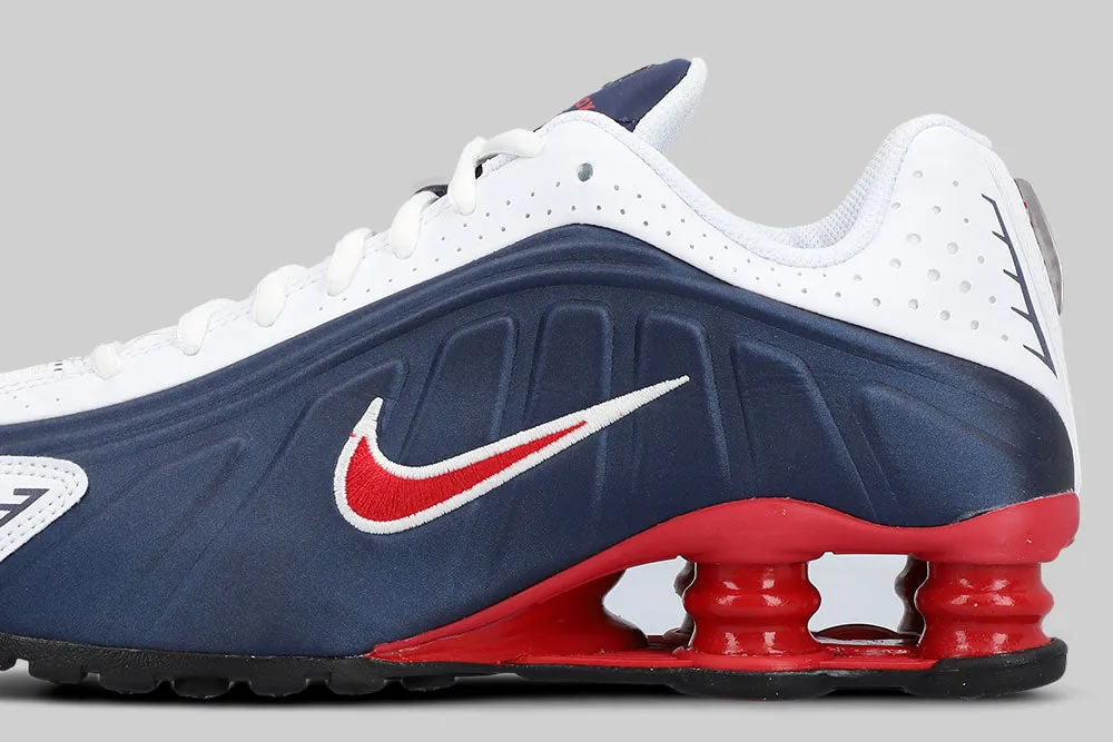 All-day Grip Nike Shox R4 (GS) 'Midnight Navy and Gym Red'
