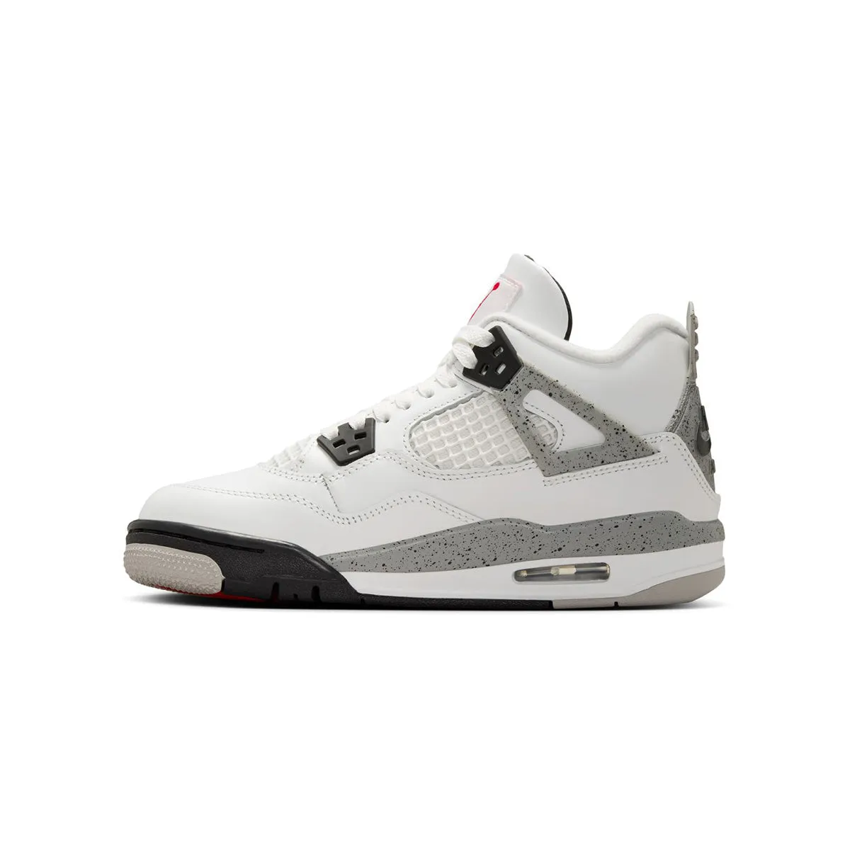 Non Marketing Outsole Adaptive Collar Padding Kids Air Jordan 4 Retro 'White Cement'