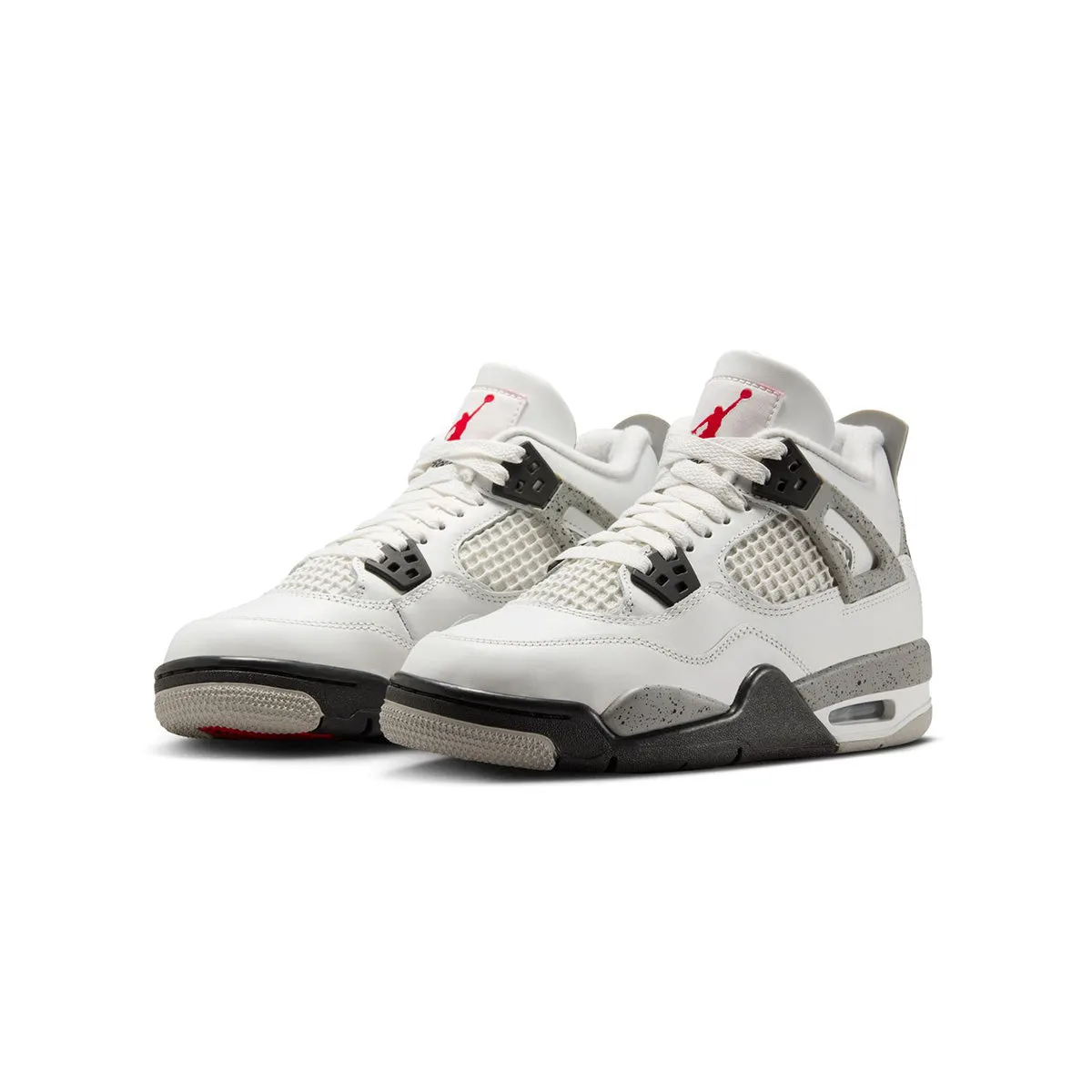 Anti Abrasion Kids Air Jordan 4 Retro 'White Cement'