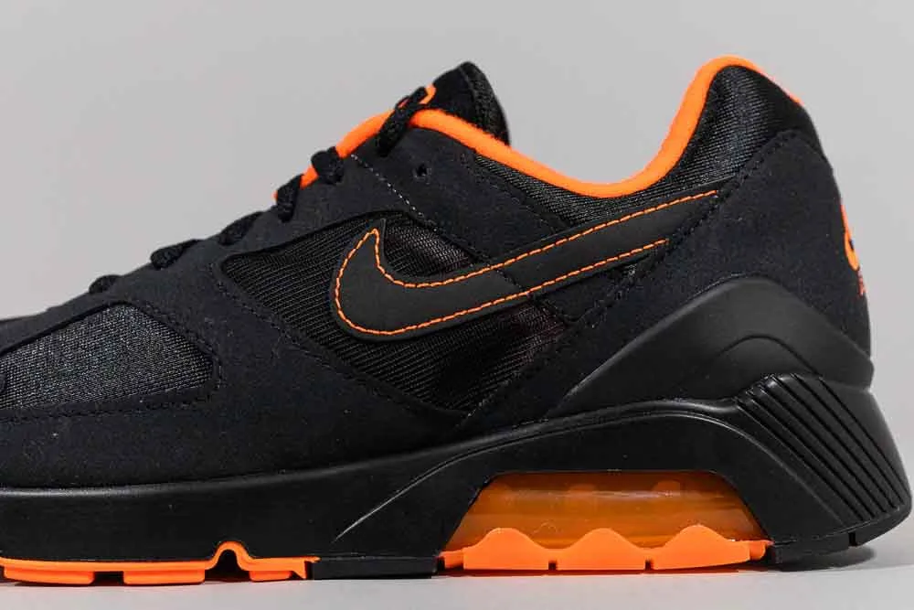 Nike  Air 180 'Black and Hyper Crimson' Airflow Ventilation Elastic Lacing System