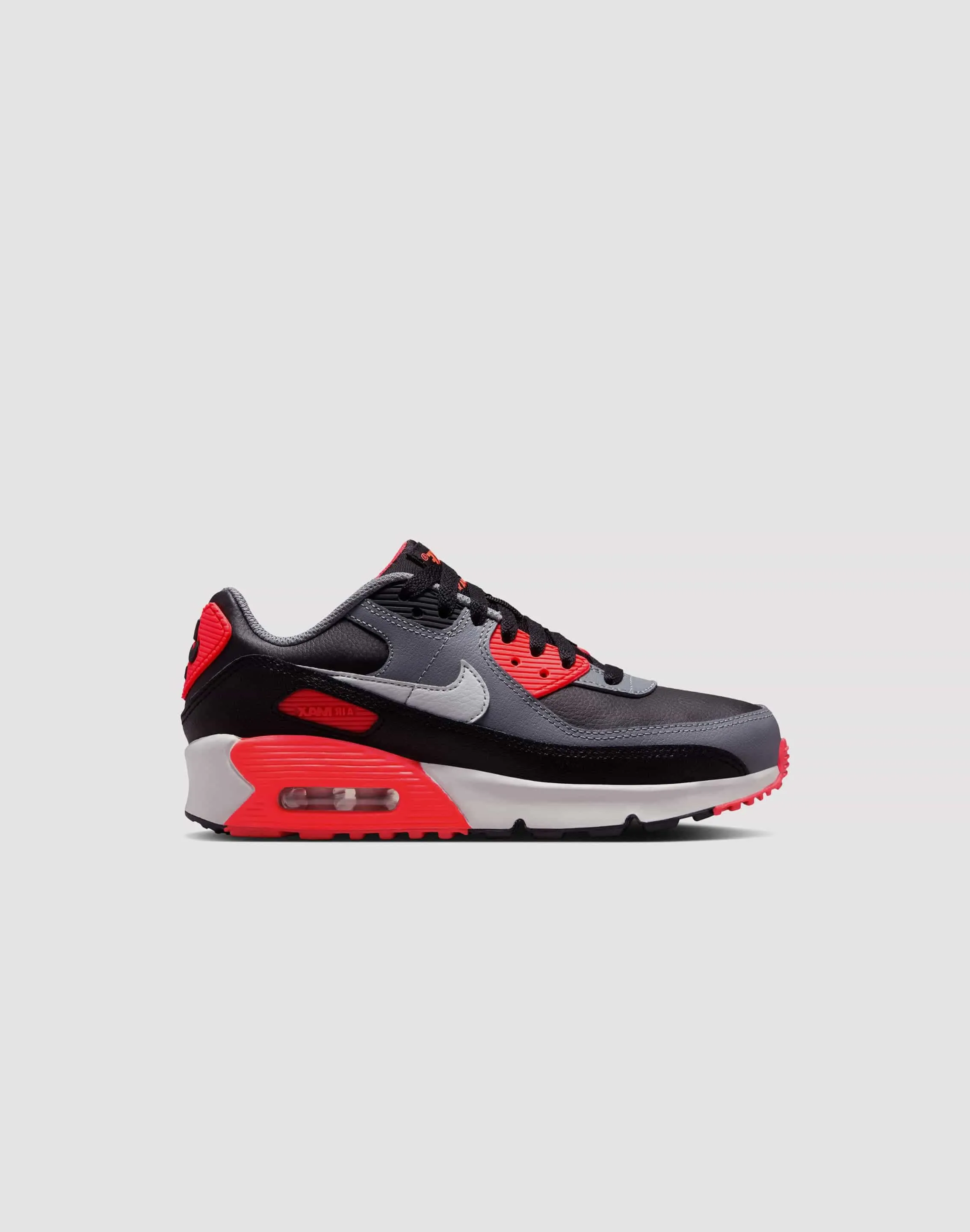 Nike Air Max 90 Grade School Boys' "Black/Photon Dust/Cool Grey" Sharp Turn Lateral Stability