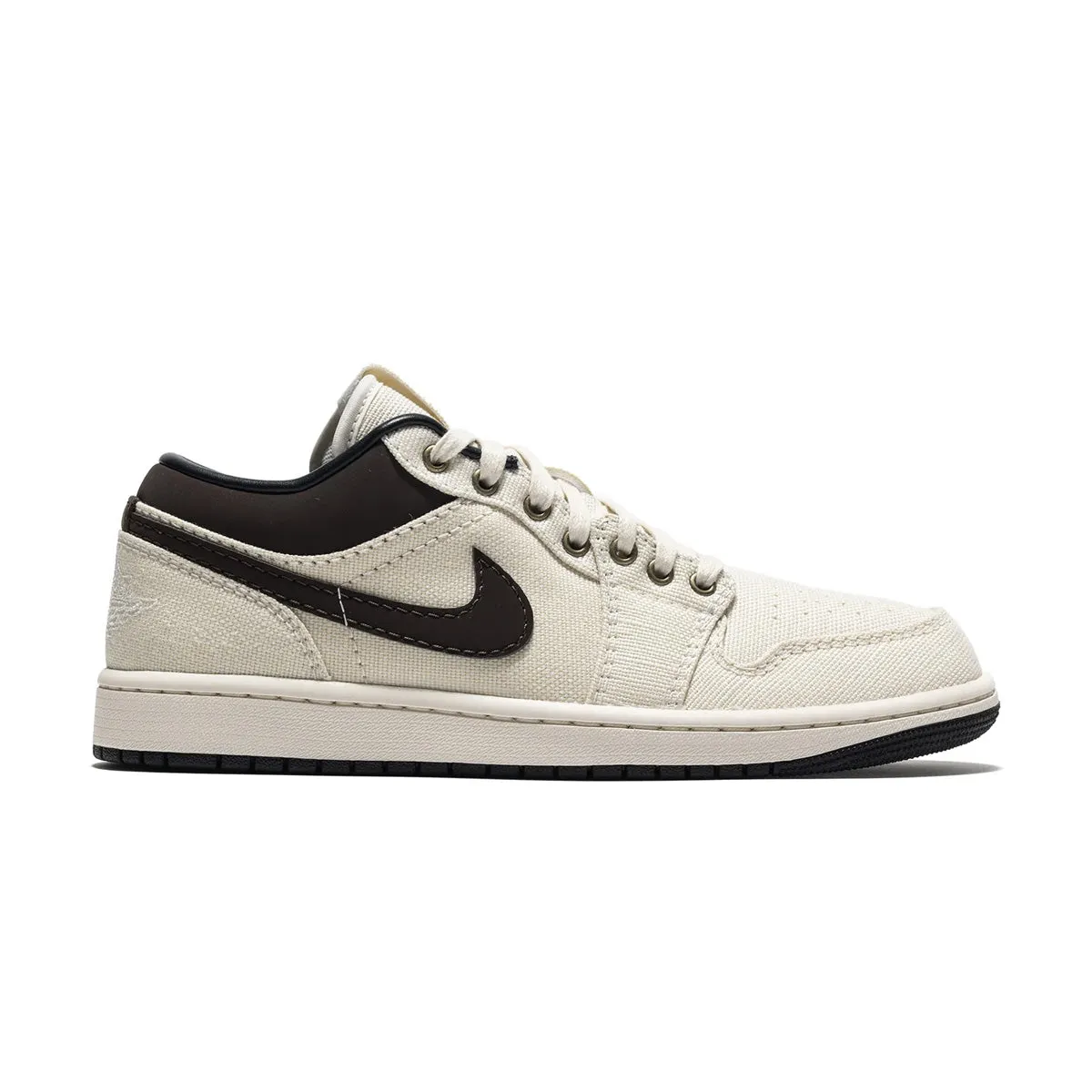 Customizable Fit Options Air Jordan 1 Low Premium 'Pale Ivory Baroque Brown'