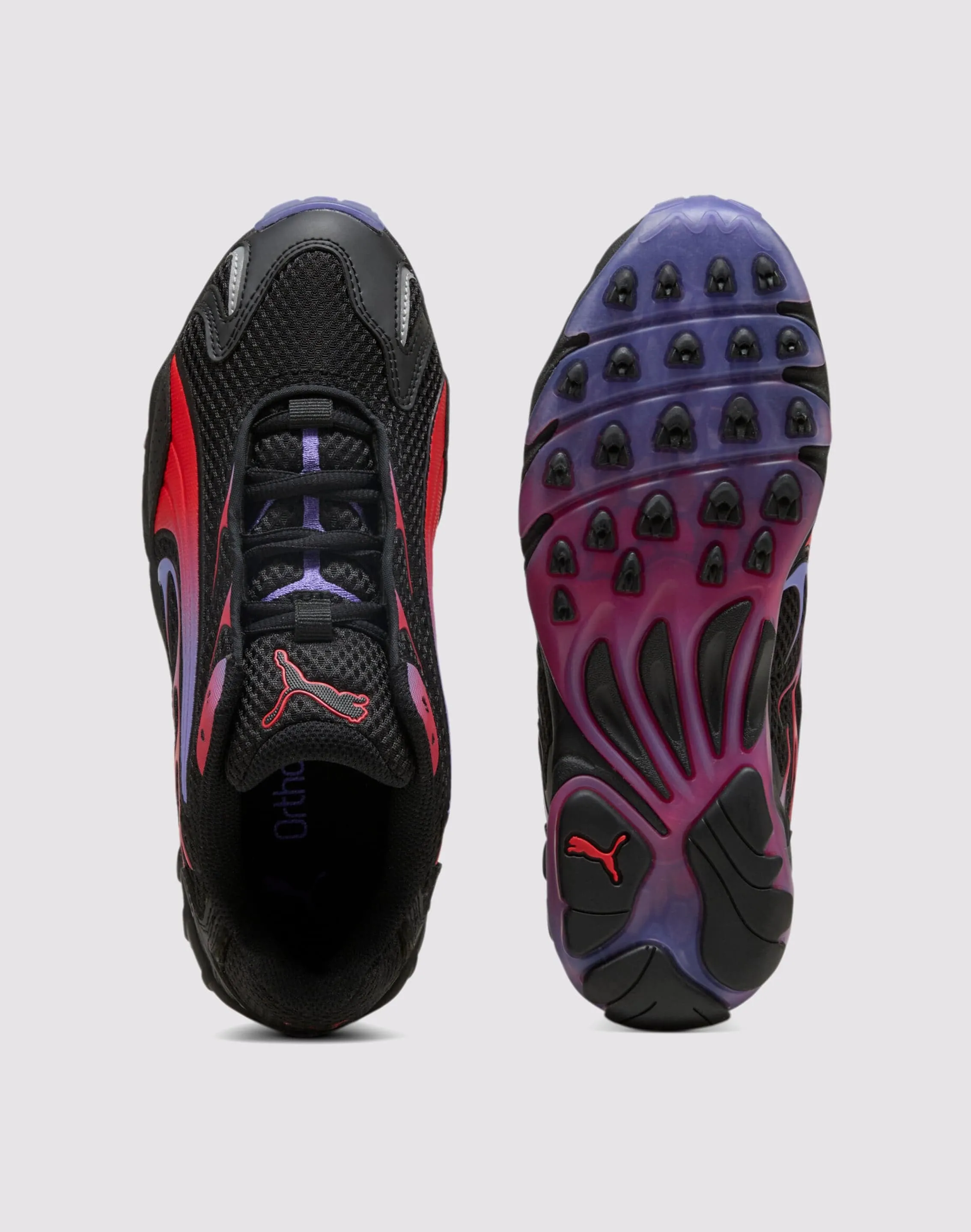 Hyperlock Lace Integration Easy To Clean Puma Inhale "Black/Red" Grade School Kids'