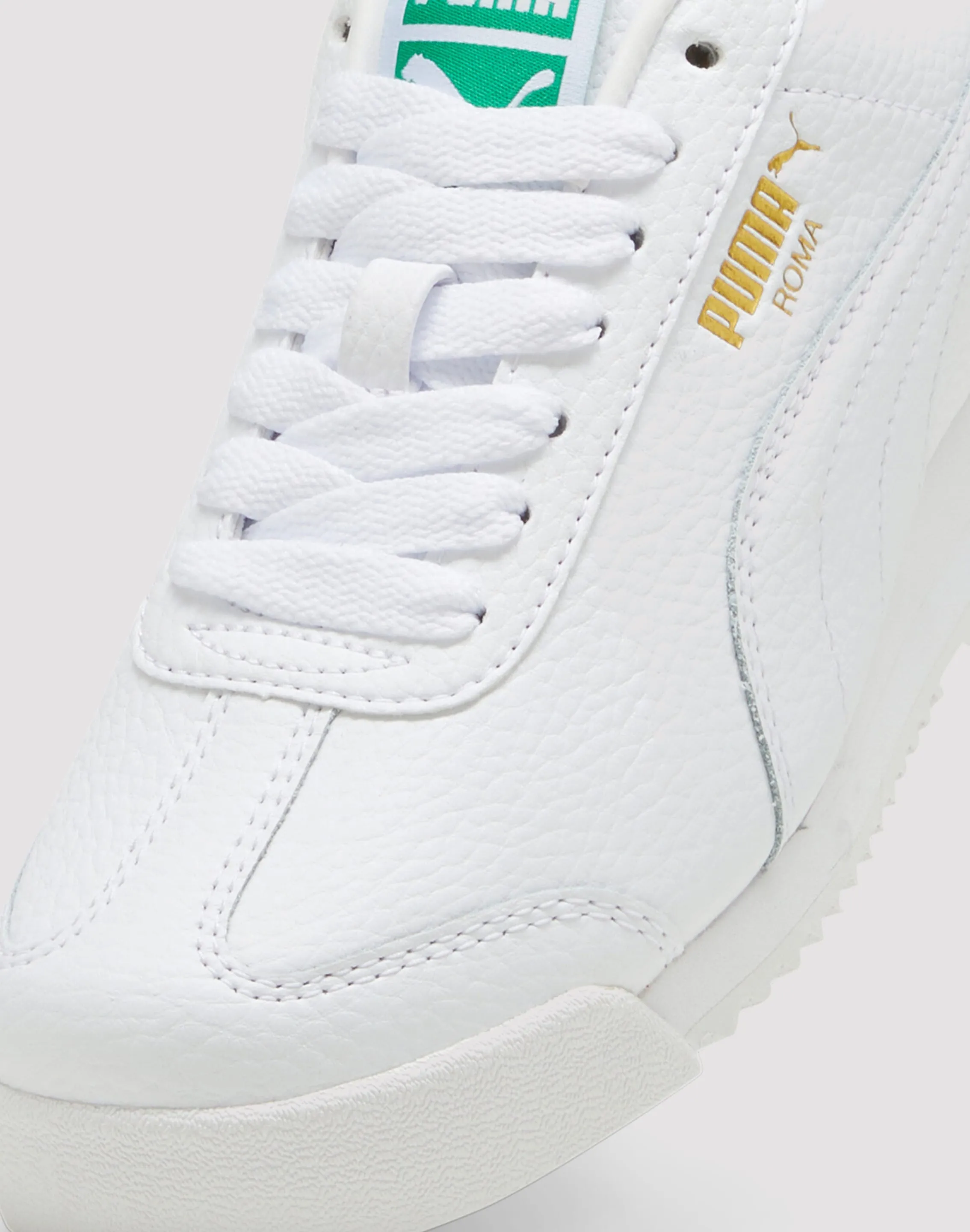 Responsive Foam Midsole Puma Roma Grade School Kids' "White"