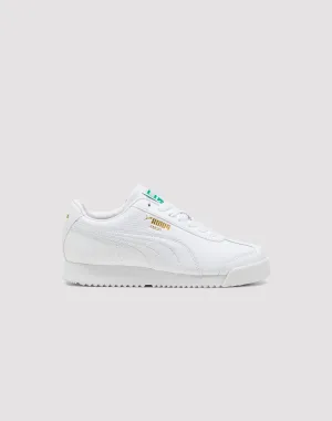 Puma Roma Grade School Kids' "White" LightweightDesign Sneakers Arch Support