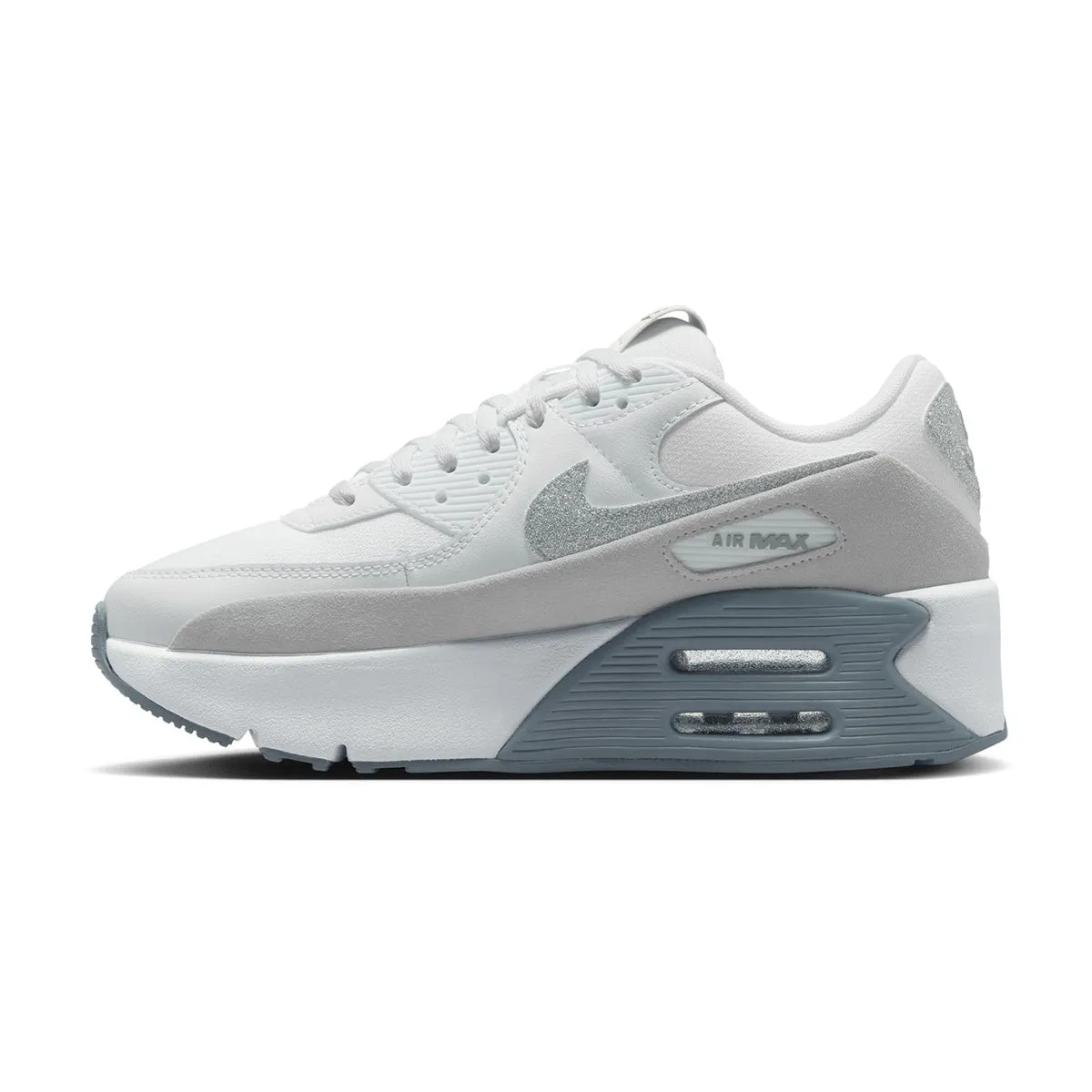 Wmns Air Max 90 LV8 'White Photon Dust' PaddedTongue Boost Step