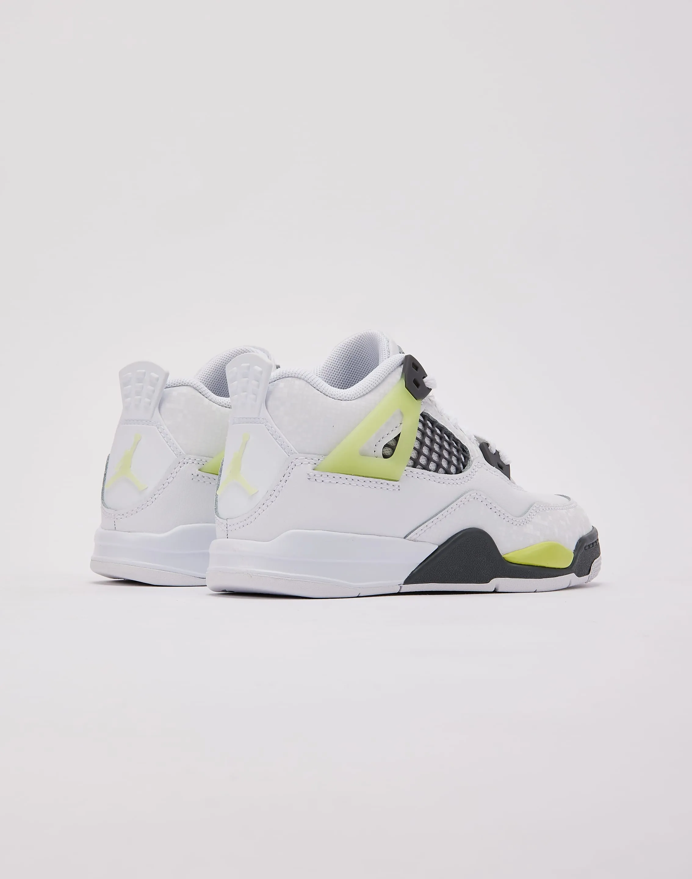 Jordan Air Jordan 4 Retro 'Light Lemon Twist' Pre-School Abrasion Resistant Toe