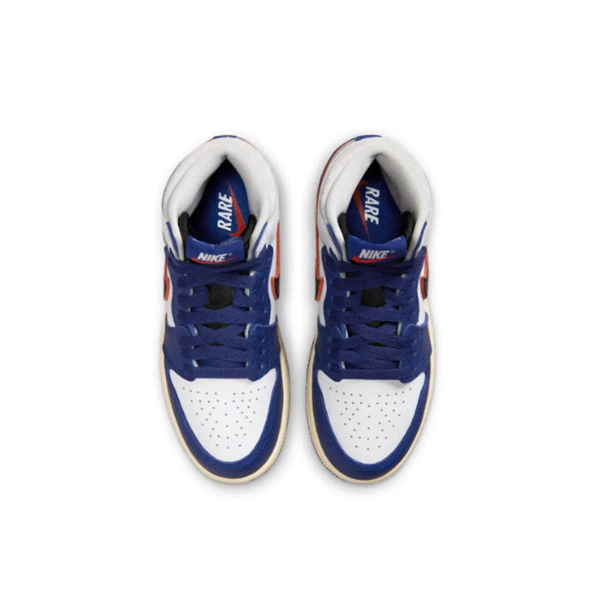 Kids Air Jordan 1 Retro High OG 'Rare Air Deep Royal Blue' Responsive Foam Padding Impact Protection Cushioning