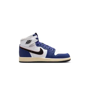 Kids Air Jordan 1 Retro High OG 'Rare Air Deep Royal Blue' Cushioned