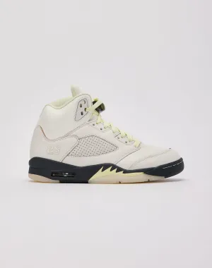 Jordan Air Jordan 5 Retro 'Luminous Green and Sail' Premium Material Light Motion Frame