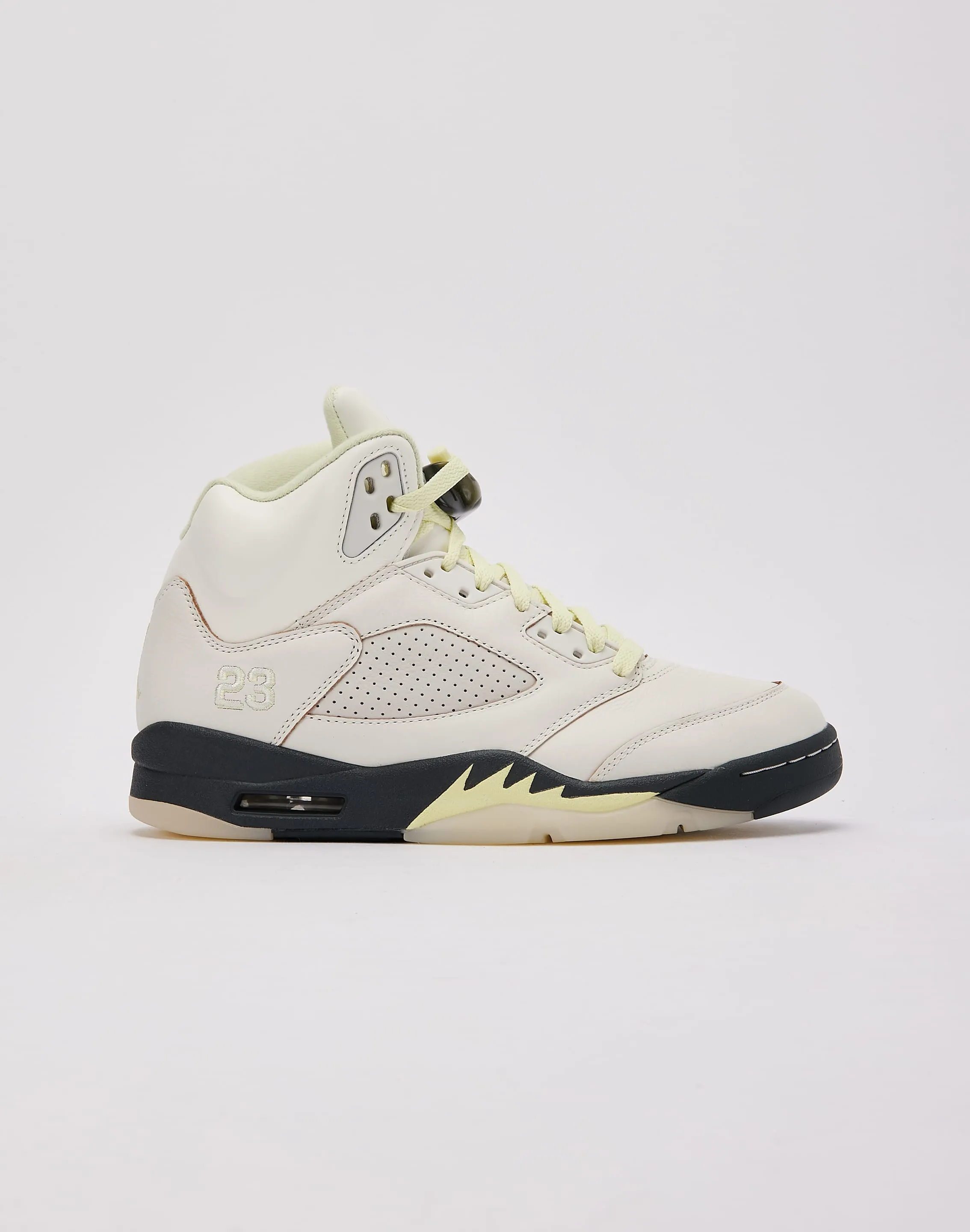 Jordan Air Jordan 5 Retro 'Luminous Green and Sail' Premium Material Light Motion Frame