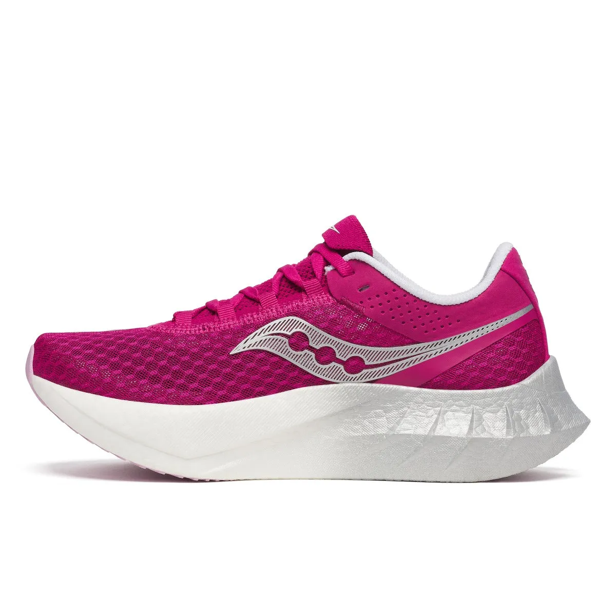 SAUCONY-ENDORPHIN PRO 4 Women running in a basketball court area shoes minimalist - running - shoes