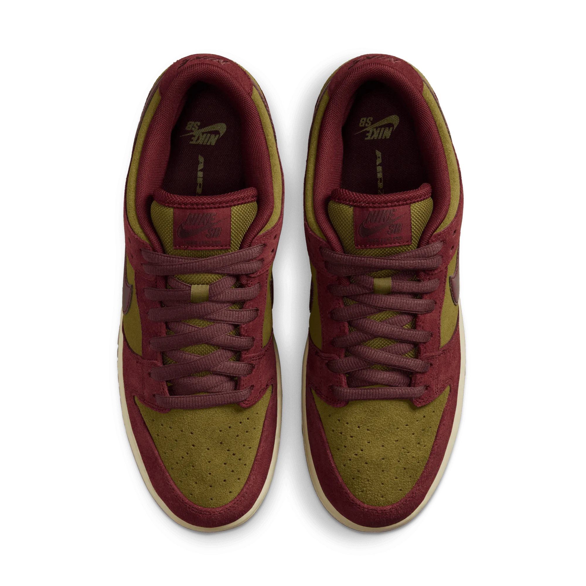 SB Dunk Low Pro 'Dark Team Red Olive Flak' Easy Travel Sneaker Releases