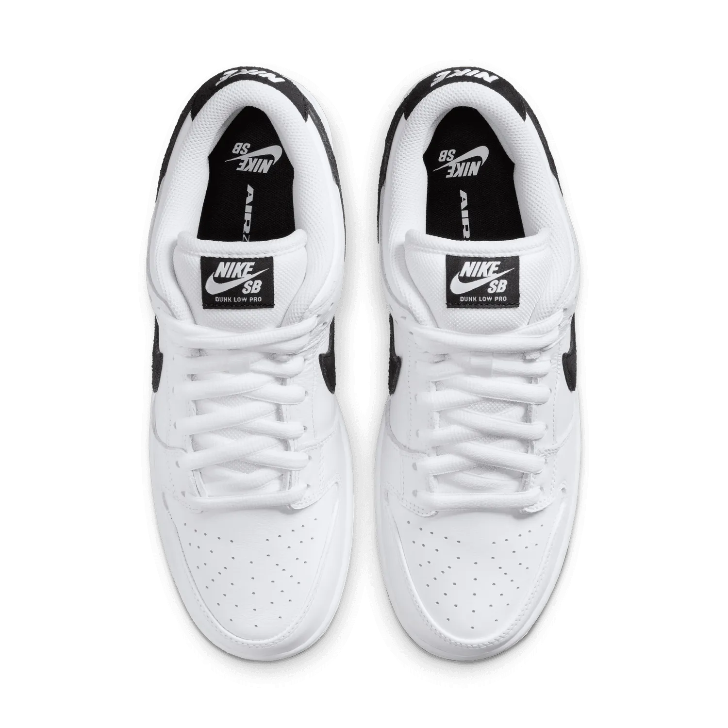 SB Dunk Low Pro 'White Black' Classy flair