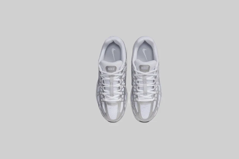 EVA Women's Nike P-6000 'White and Metallic Silver'