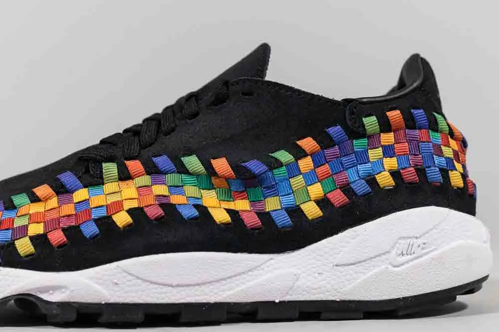 Nike Air Footscape Woven 'Black and Multi-Color' Durable Outsole Design Comfortable Forefoot