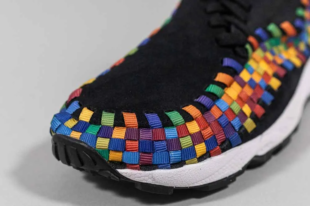 Plush Sole Modern Routine Nike Air Footscape Woven 'Black and Multi-Color'