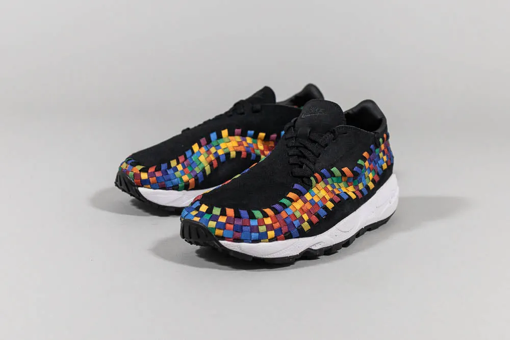 Comfort Upper Material Nike Air Footscape Woven 'Black and Multi-Color'