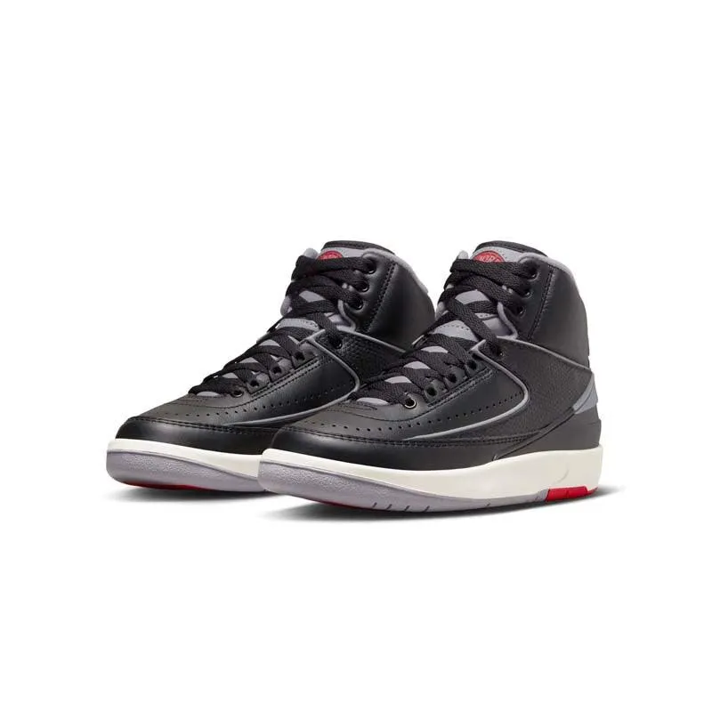 Mesh Upper Kid's Air Jordan 2 'Black Cement'