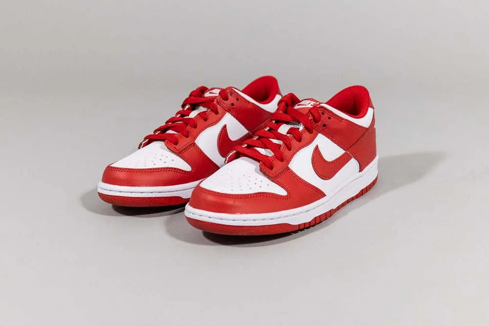 Nike Dunk Low 'White and University Red' (GS) Thermoregulating Layer