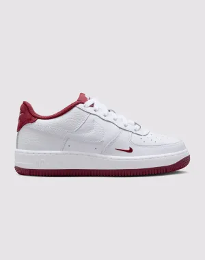 Breathable mesh panel Dynamic Midsole Nike Air Force 1 Grade School Boys'&nbsp;"White/Team Red"