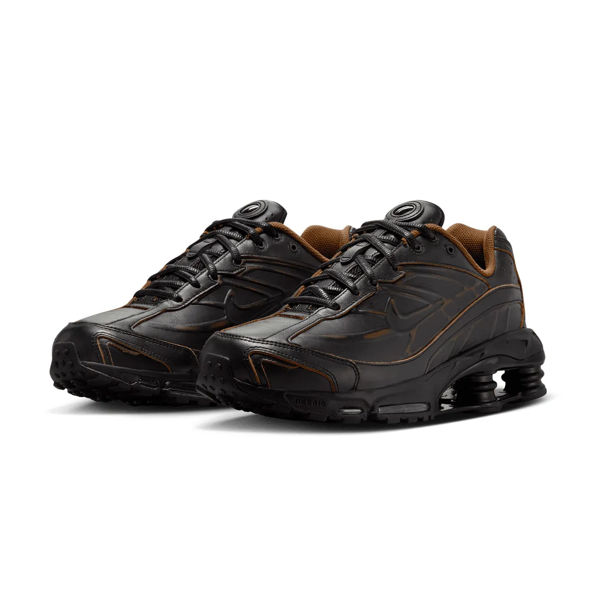 Shox Ride 2 Premium 'Black Light British Tan' Multi Layer Cushioning Daily Steps