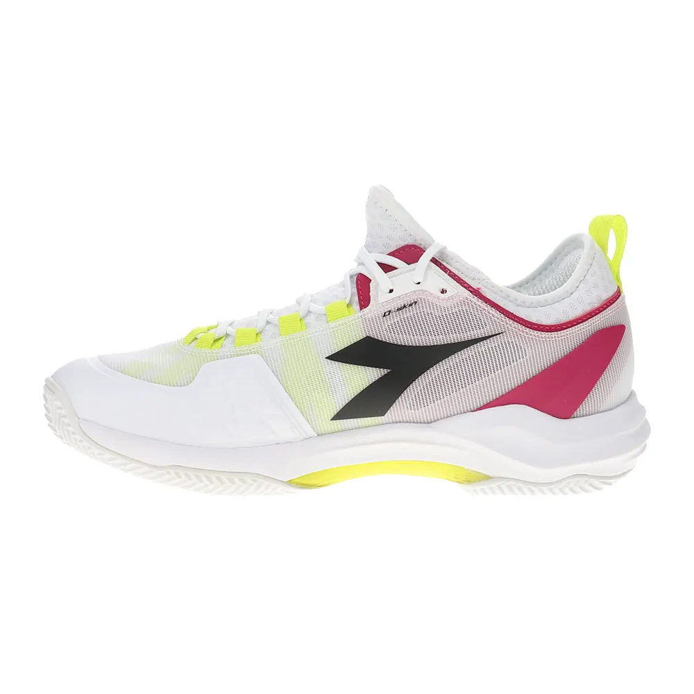 traction - enhanced shoe features running in a ski lift area shoes Speed Blushield Fly 4 Plus Clay Tennis Shoes
