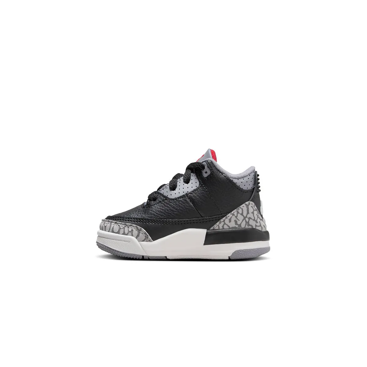 Toddlers Air Jordan 3 Retro 'Black Cement' Seamless Internal Sock Fast Transition Shoes