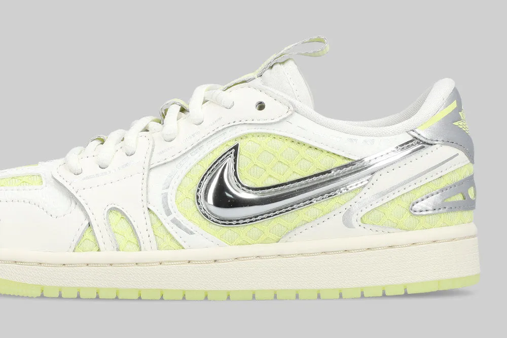PUMidsole Torsion control Women's Air Jordan 1 Low Method of Make V3 'Sail and Luminous Green'