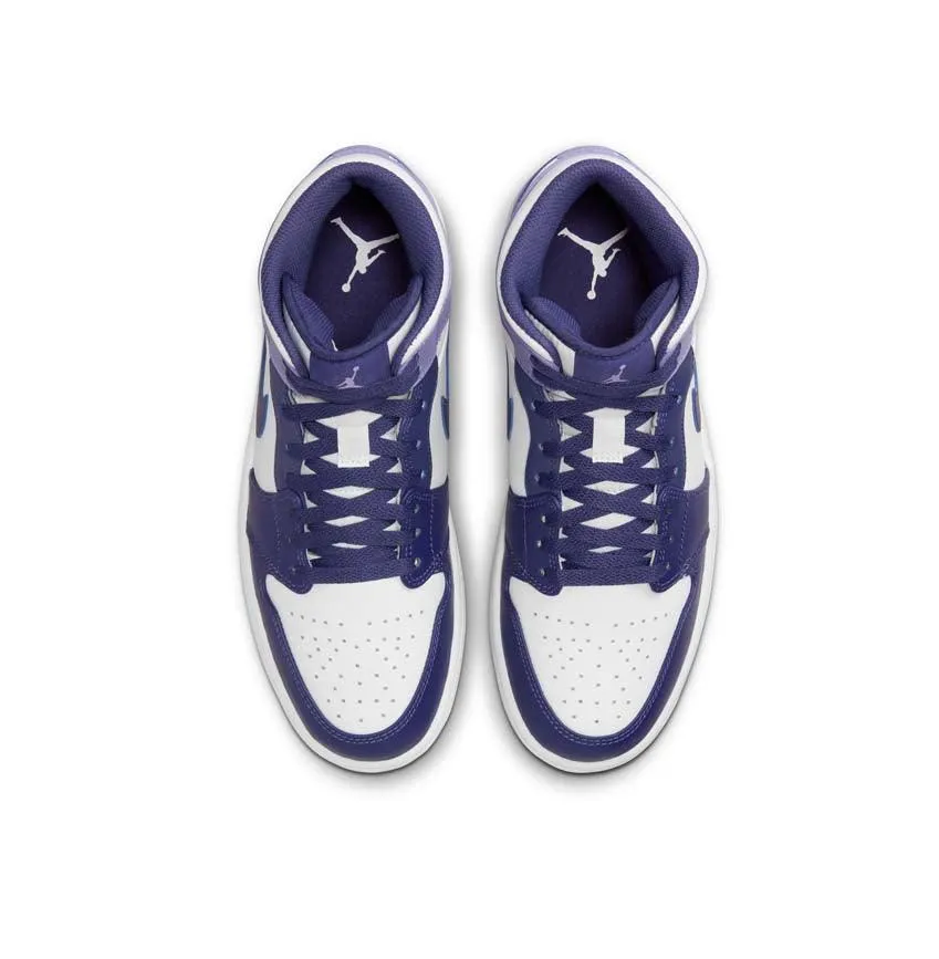 Soft Leather Light Jump Air Jordan 1 Mid 'Sky J Purple'