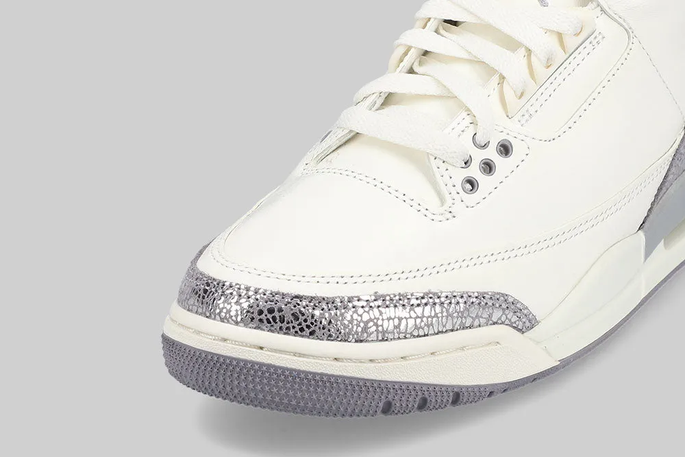 Multi Compound Outsole Women's Air Jordan 3 Retro 'Sail and Cement Grey' - CK9246-100