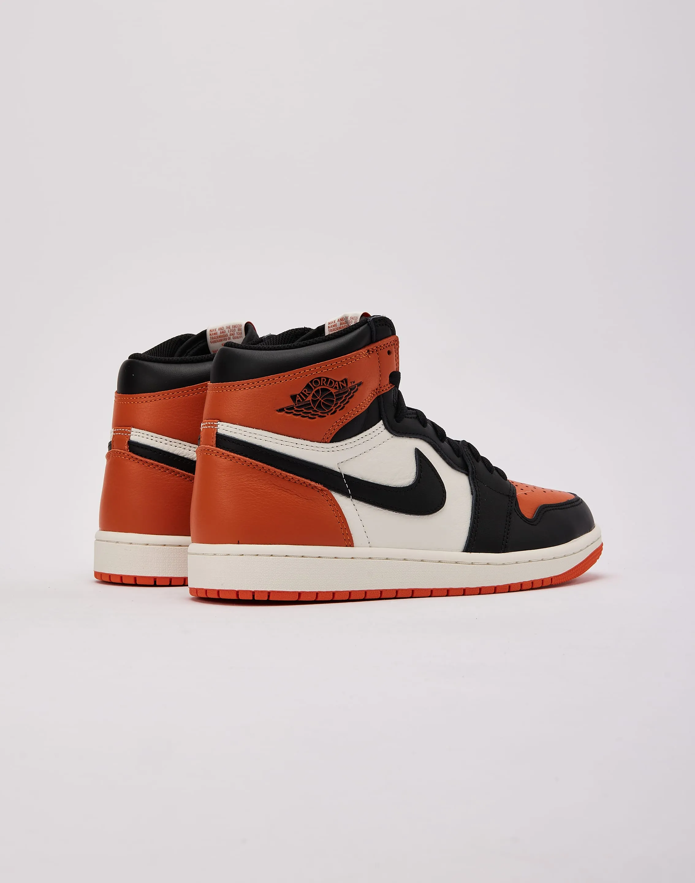 Jordan Air Jordan 1 Retro High OG 'Shattered Backboard' Compression EVA Foam Fast Dribbling