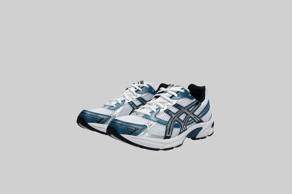 ASICS GEL-1130 'White and Restful Teal' - 1203A609.103 Comfort Stitching