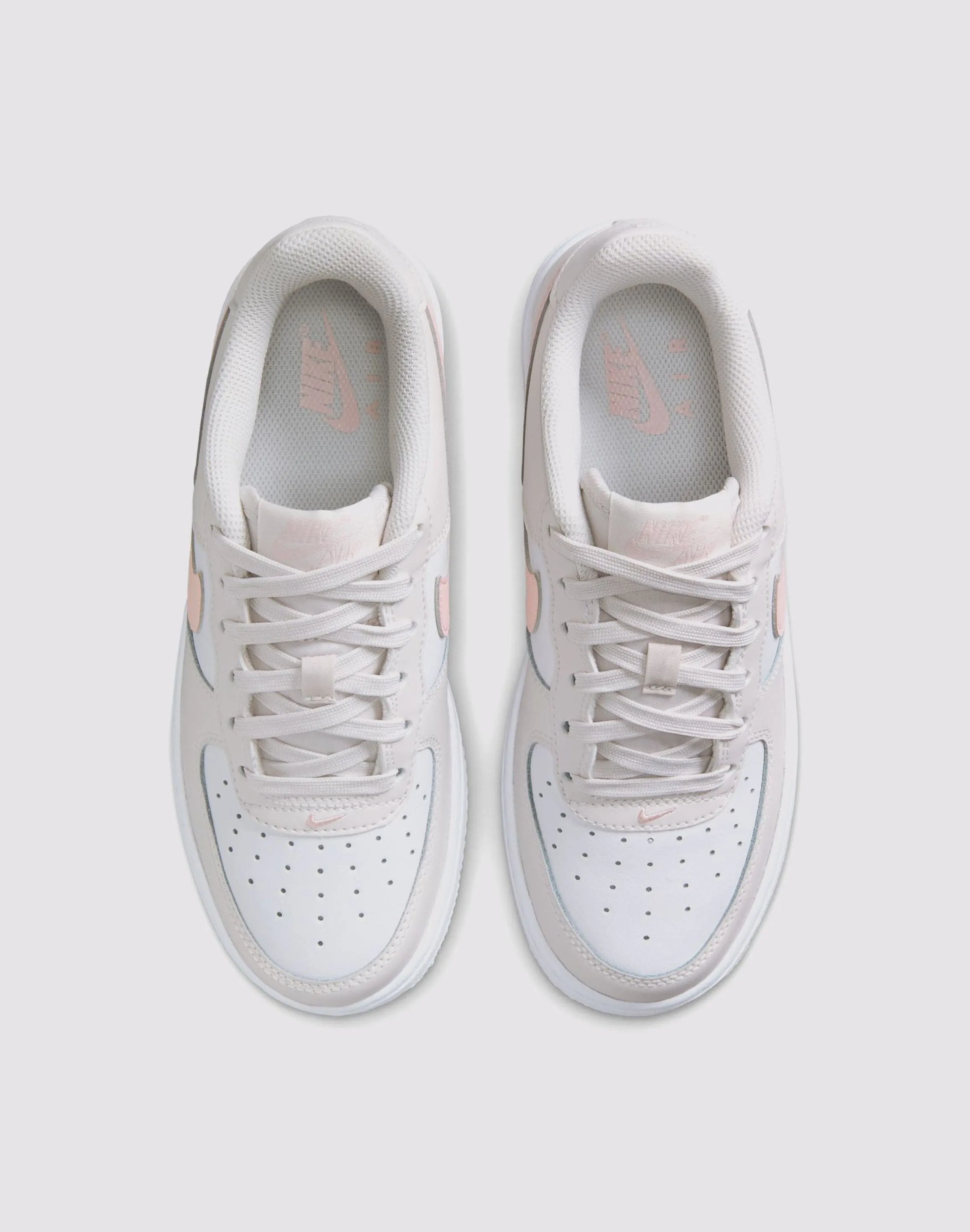 Nike Air Force 1 Grade School Girls'&nbsp;"Phantom/Echo Pink/Summit White" Total Game Grip