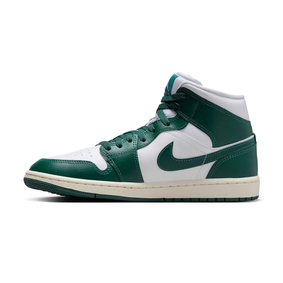 zipper Wmns Air Jordan 1 Mid 'Sail Oxidised Green'
