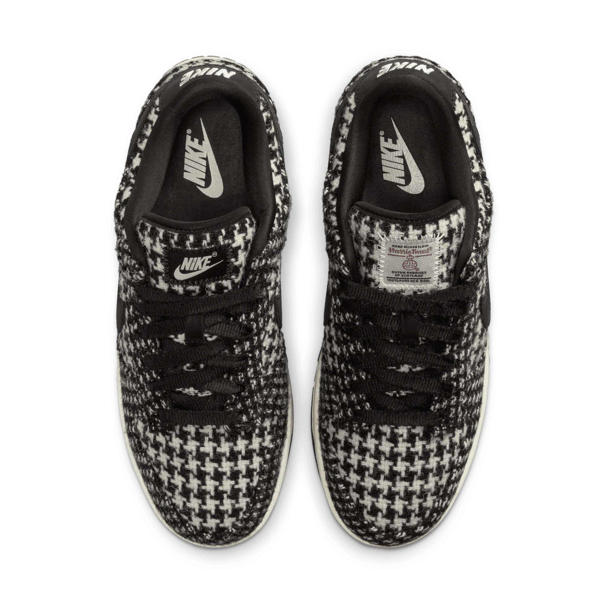 StretchableMaterial Comfortable ankle support   Harris Tweed Wmns Dunk Low 'Black Phantom'