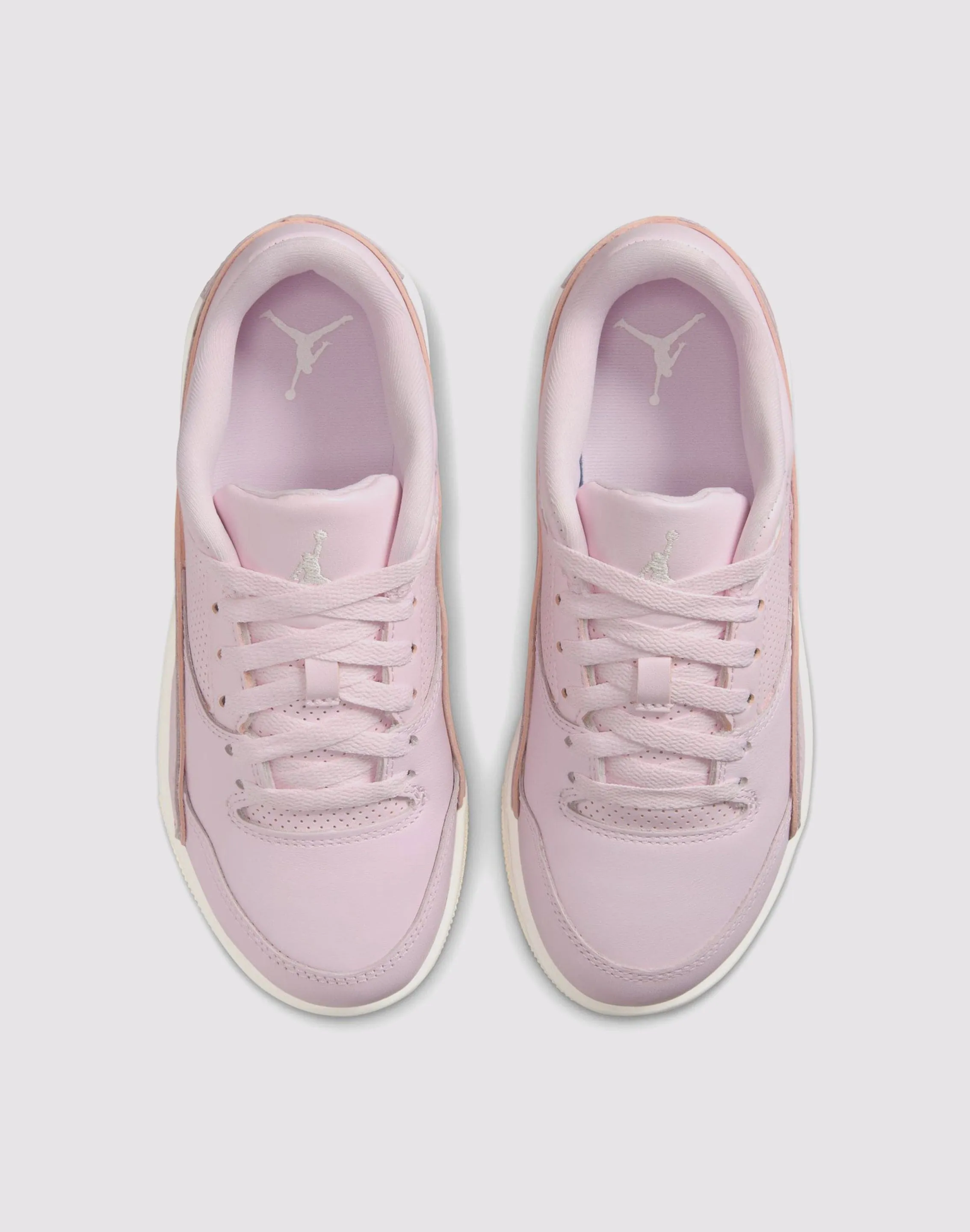 Ergonomic Lacing System Nike Flight Court Grade School Girls' "Pink Foam/Sail/Muslin"
