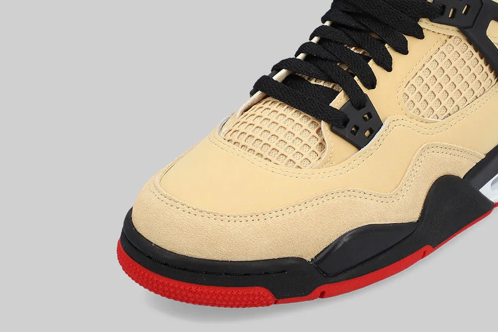 Rotational Studs ReinforcedToe Air Jordan 4 Retro 'Sesame and Black' (GS)