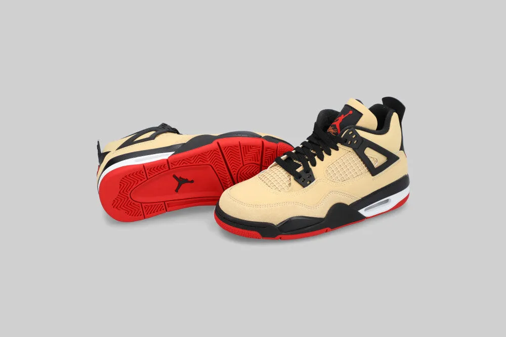 Air Jordan 4 Retro 'Sesame and Black' (GS) Energy Return Midsole StableBase