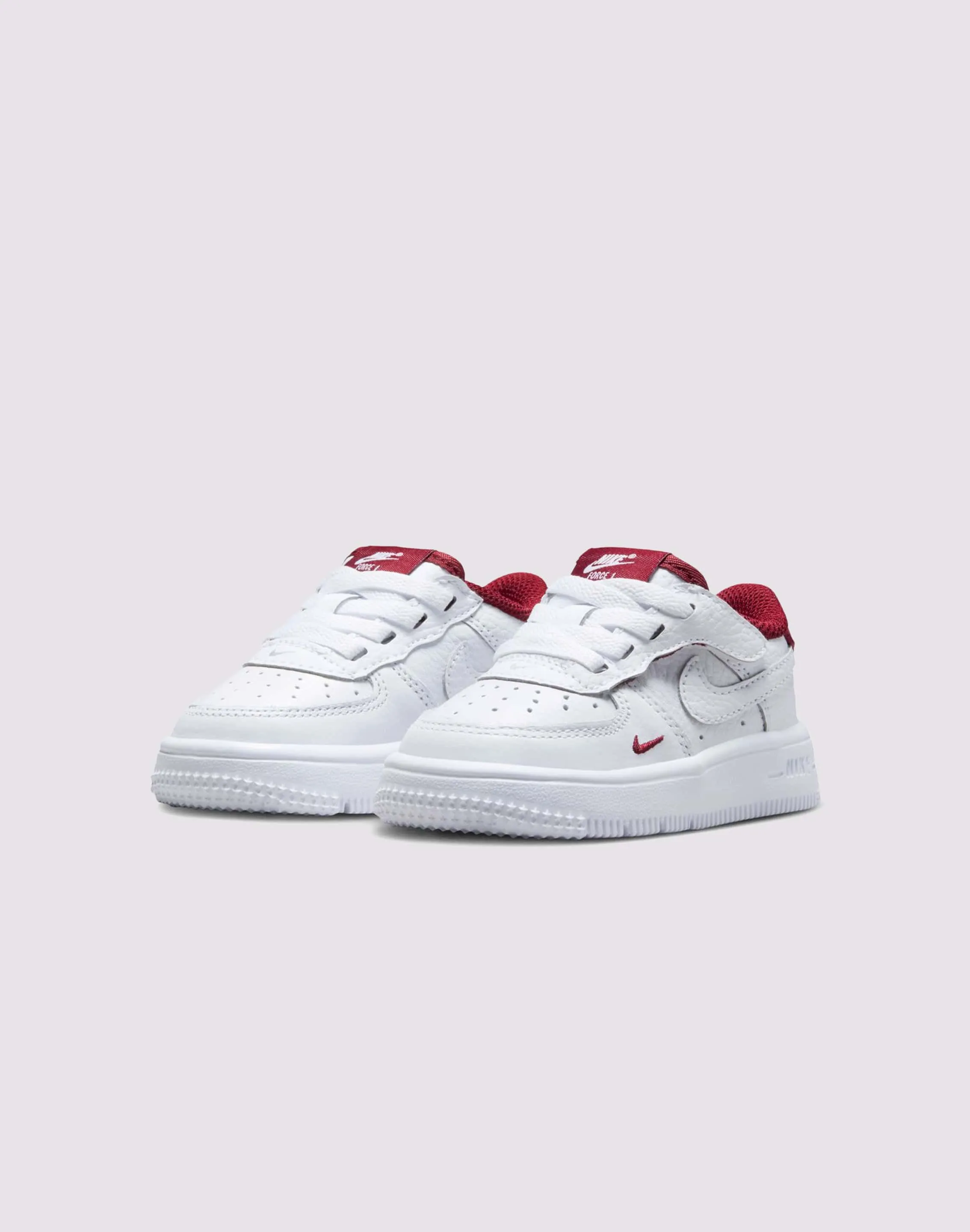 Nike Air Force 1 Low LV8 EasyOn Toddler Boys' "White/Team Red" Anti Slip Pattern