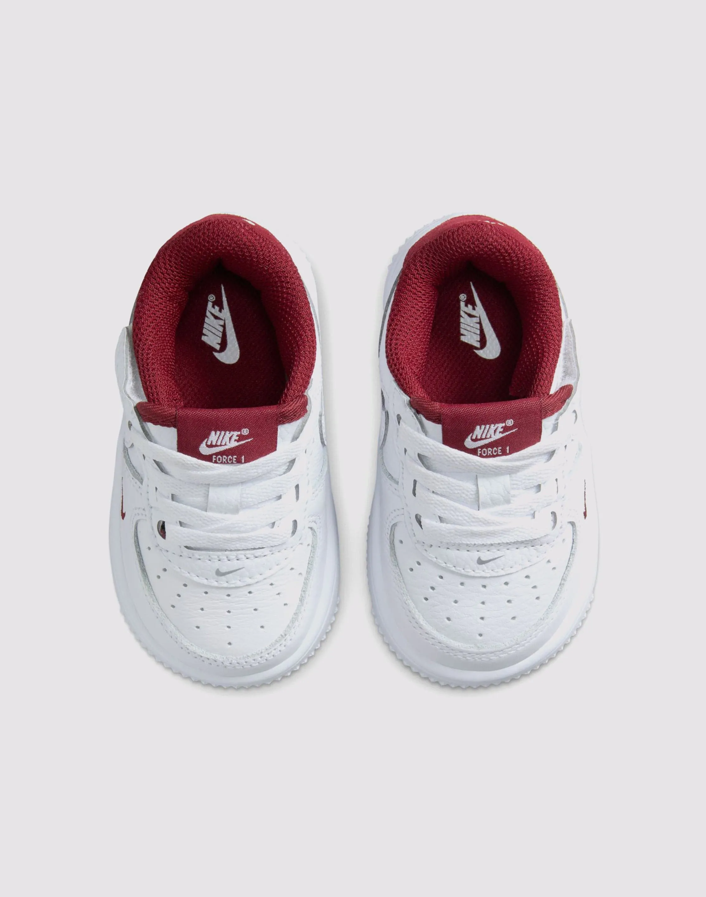 Nike Air Force 1 Low LV8 EasyOn Toddler Boys' "White/Team Red" Zero Break In