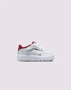 Nike Air Force 1 Low LV8 EasyOn Toddler Boys' "White/Team Red" Foam Response Action Driven Support