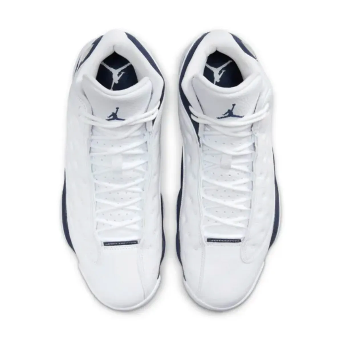 Custom Fit Design Secure lacing system Air Jordan 13 'White Midnight Navy'