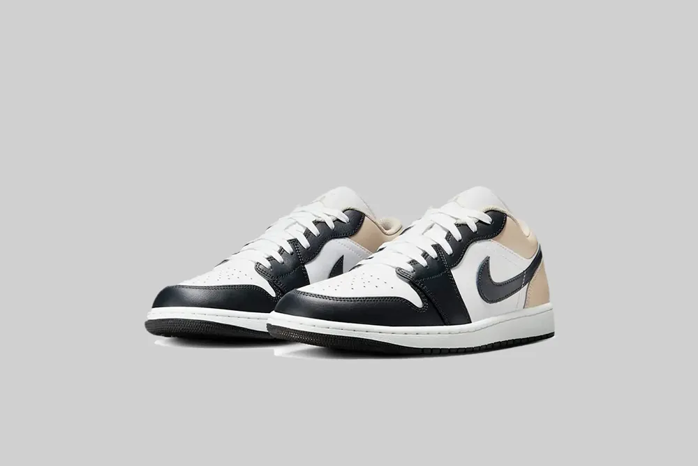 Air Jordan 1 Low 'Summit White and Off Noir' Durable Stitching Technology Supportive Fit Feel
