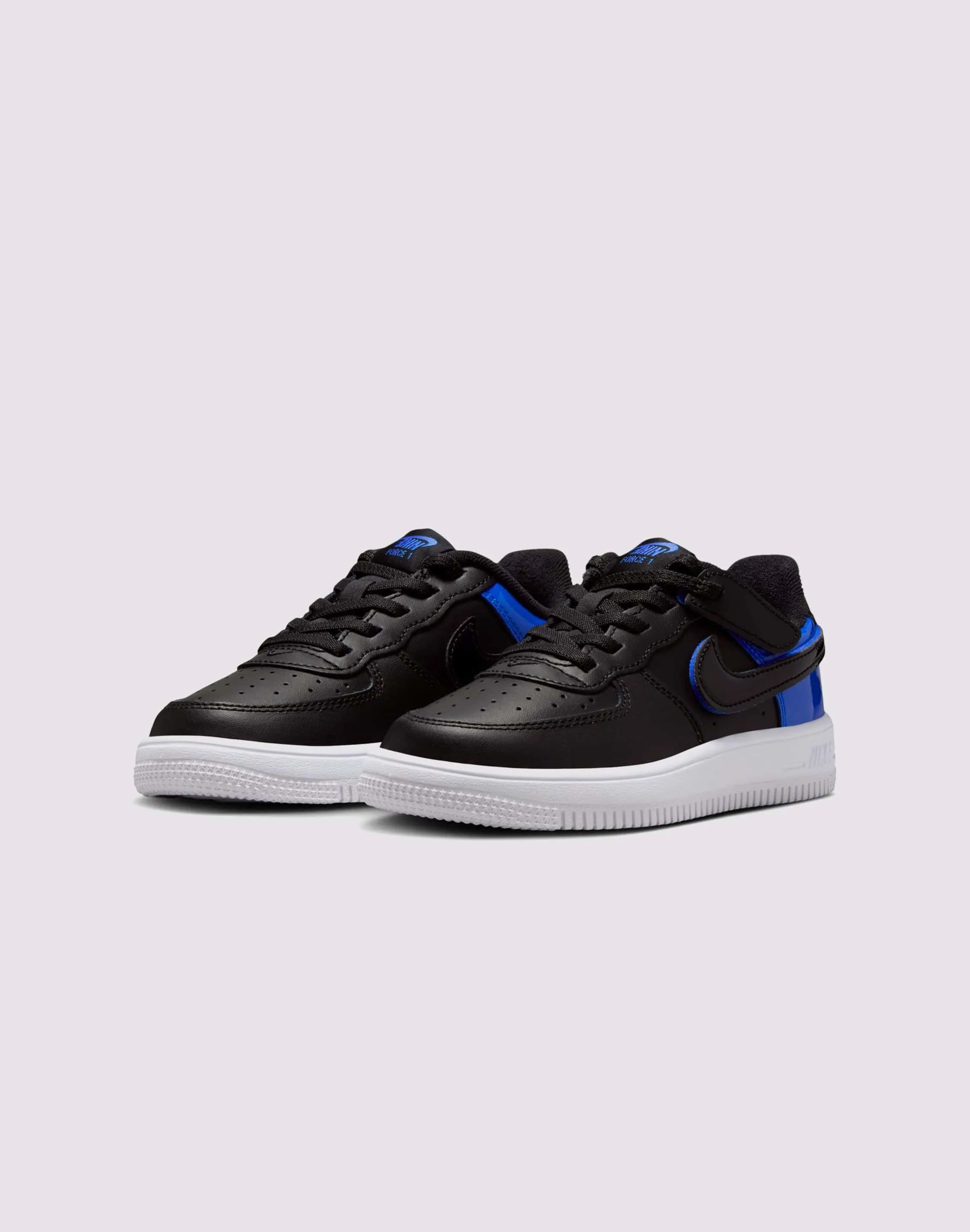 Nike Air Force 1 Low EasyOn Todddler Boys' "Black/Racer Blue/White" athletic style Dynamic Fit Structure
