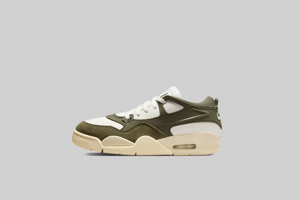 Women's Air Jordan 4 RM 'Medium Olive' Sneakers Lace Up