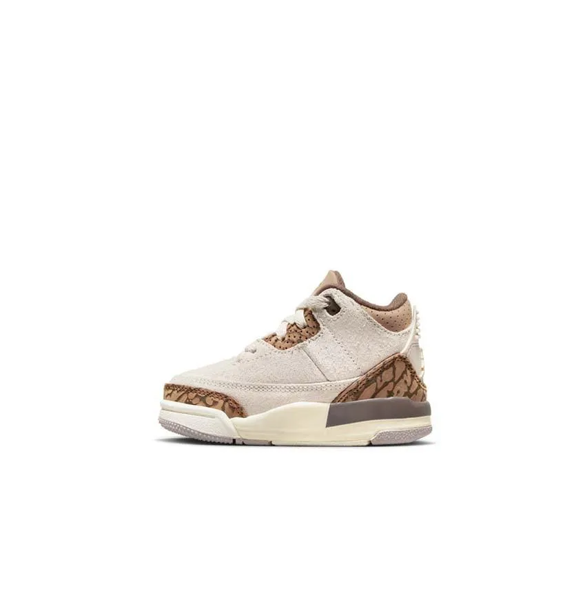 Toddler's Air Jordan 3 Retro 'Palomino' AdjustableStrap Cushioned