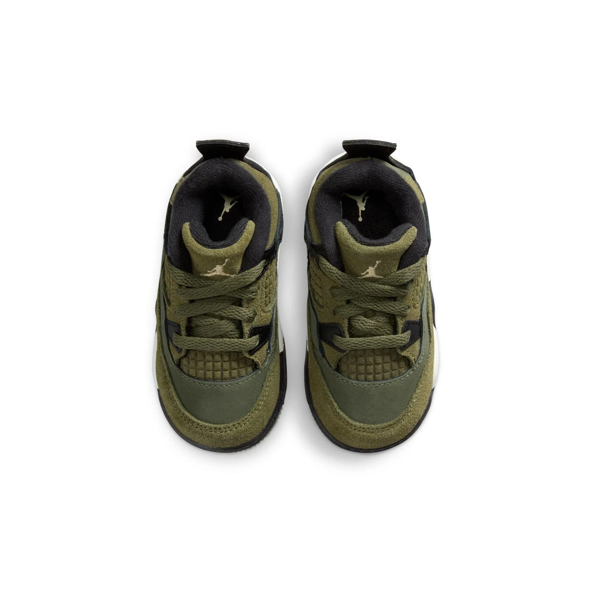 Toddlers' Air Jordan 4 Retro SE Craft 'Medium Olive' Suede AntiFriction