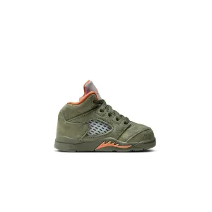 Toddlers Air Jordan 5 Retro 'Olive' Breath Panel Clean Line
