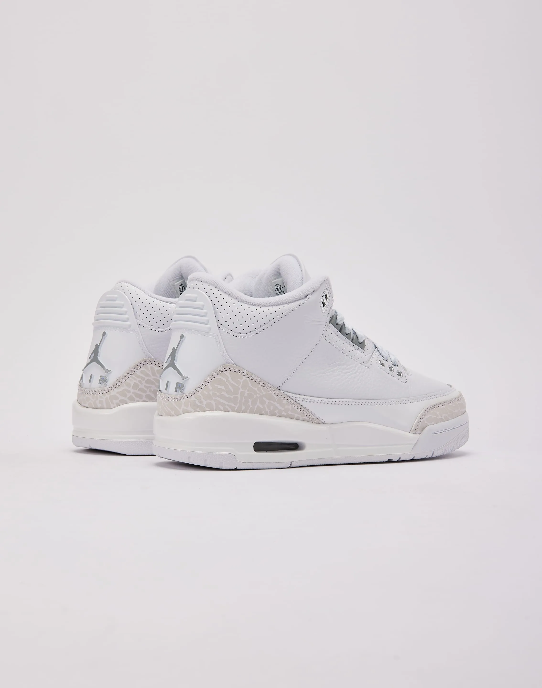 Reinforced Sidewall Construction High Traction Shoes Jordan Air Jordan 3 Retro 'Pure Money' Grade-School
